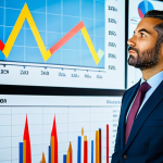 A confident, diverse professional individual in a modest business suit, standing in a sleek, modern financial analytics center. Holographic charts display economic trends, with a subtle, upward-trending line representing financial growth despite inflationary pressures. The person is observing the data thoughtfully, an expression of strategic thinking and financial foresight. Professional photography, high resolution, soft studio lighting, crisp focus, vibrant colors, perfect anatomy, correct proportions, natural pose, well-formed hands, proper finger count, natural body proportions, fully clothed, appropriate attire, safe for work, appropriate content, professional, modest, family-friendly.
